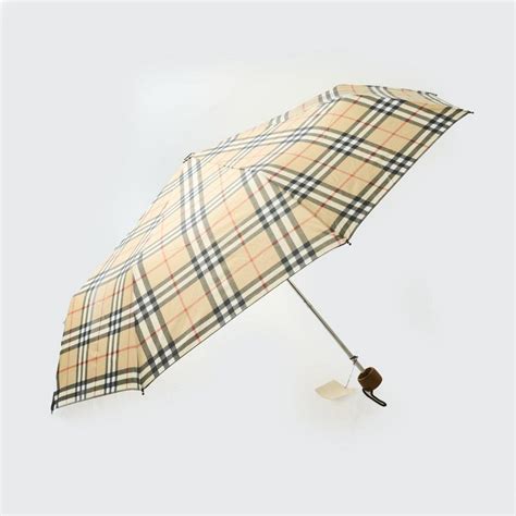 burberry umbrella wood handle|burberry umbrellas.